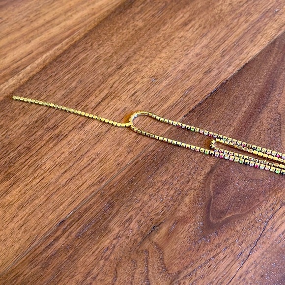 Baublebar Gold Tennis Necklace with Colorful Gemstones - Picture 8 of 8